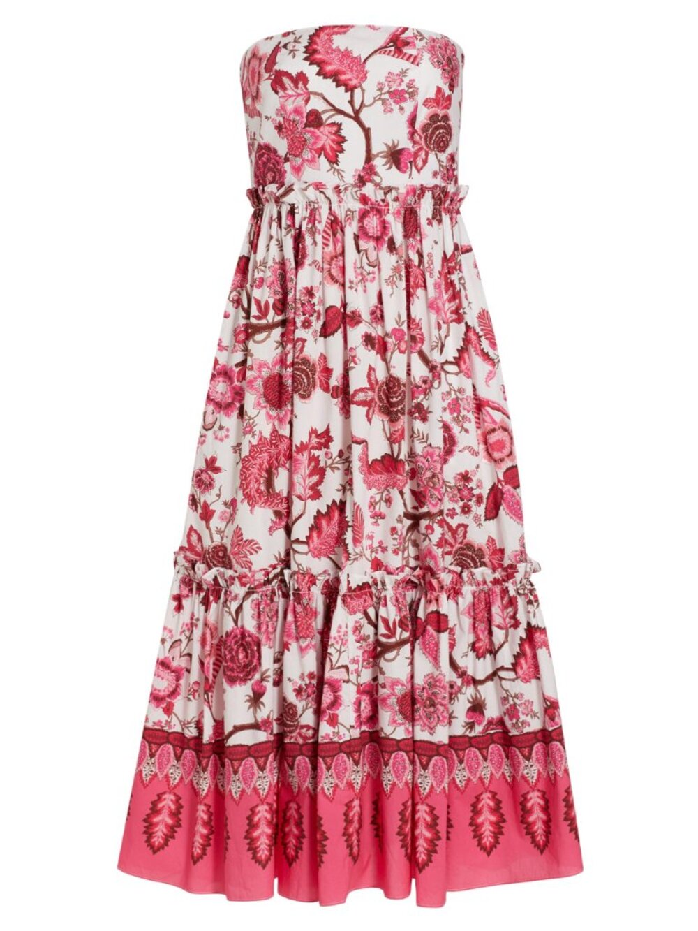 Cara Cara Torres Strapless Dress in Size 2 Jacobean Rouge